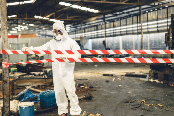 Professional Biohazard technician working in Horsham, PA